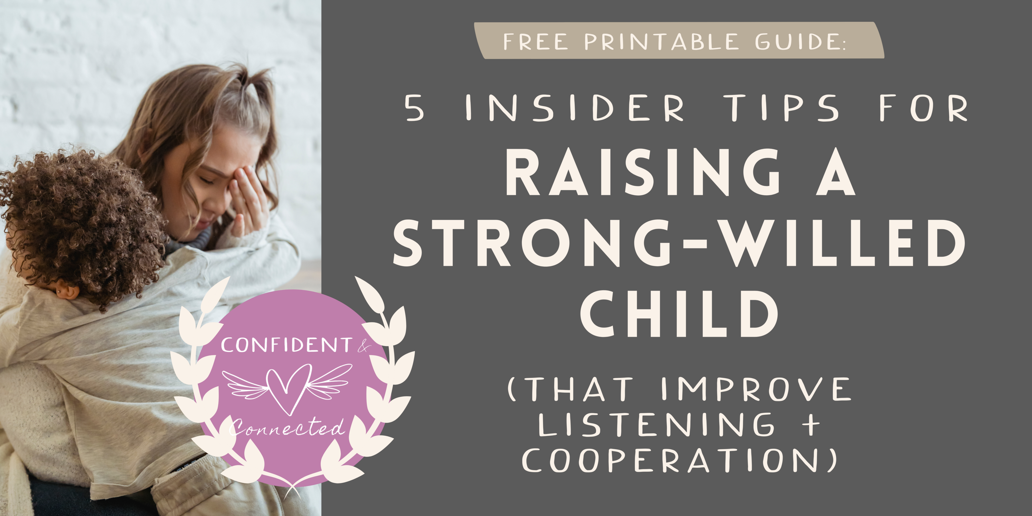 Guide for raising a strong willed child