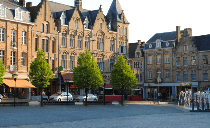 Beautiful Cities in Belgium, City view of Ypres/Ieper