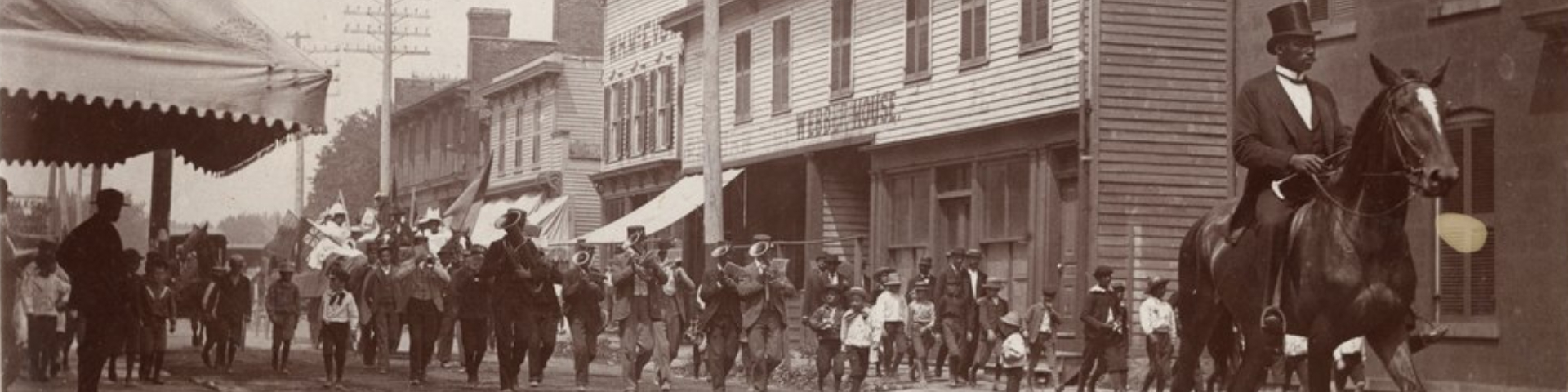 Emancipation Day parade, Amherstburg, Ontario, 1894