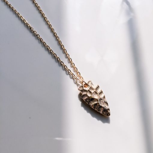 Gold Exotic Fashion Meteorite Necklace