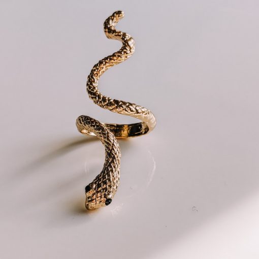 Gold Snake Cobra Ring