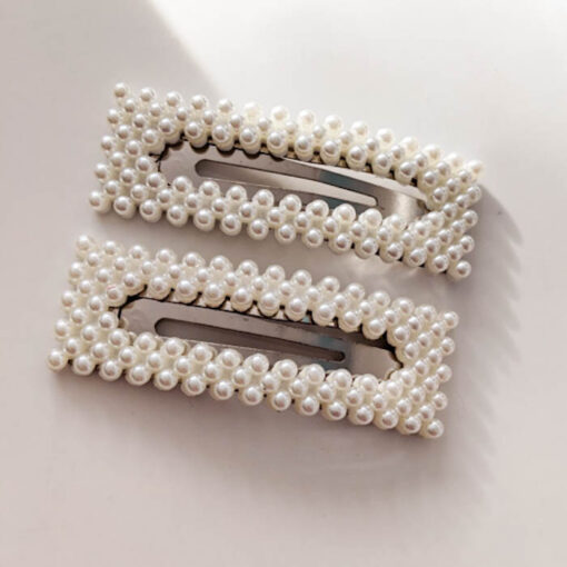 White Pearl Trendy Side Hairpin