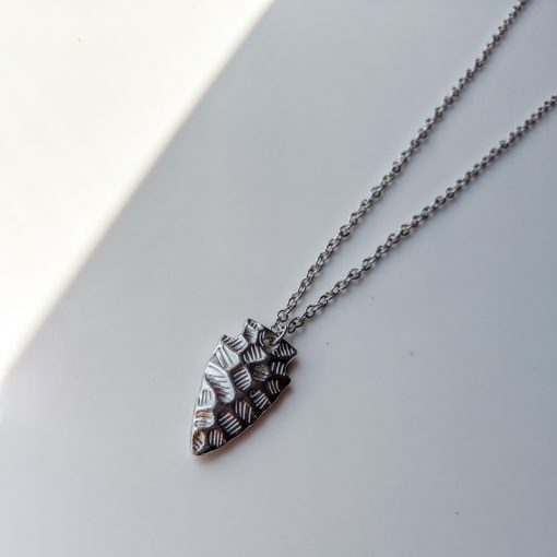 Silver Exotic Fashion Meteorite Necklace