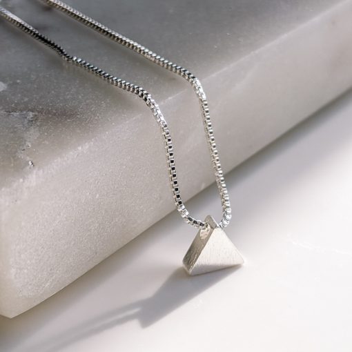 Sterling Silver (925) Triangle Minimal Necklace