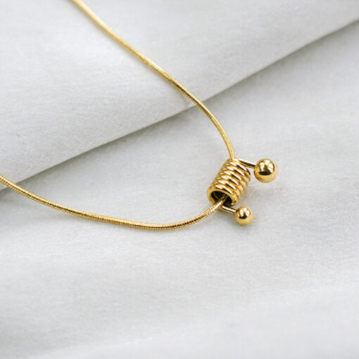 Spiral Necklace (Gold Plated, Tarnish Free)