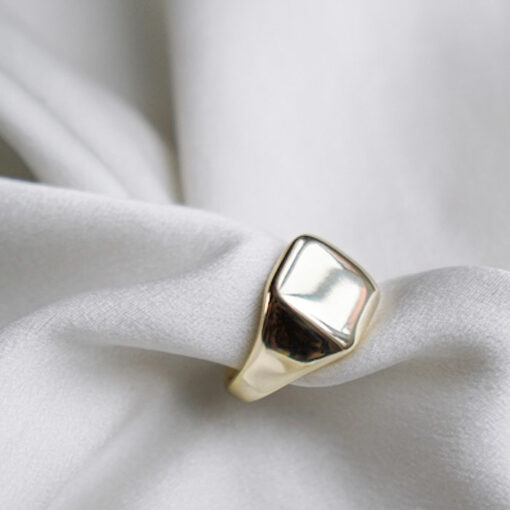 Gold Square Ring