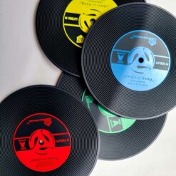 Record Disc Coaster Set (4pcs)
