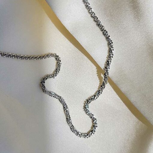 Sterling Silver 925 Choker Necklace (Tarnish Free)