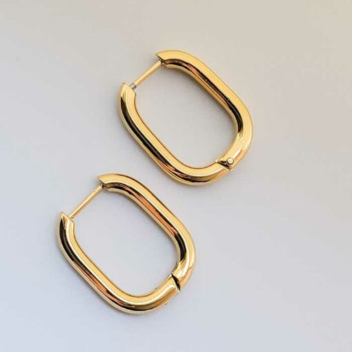 Small Hoop Earrings (18K Gold Plated, Tarnish Free)