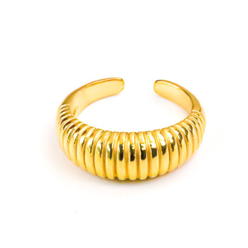 Fluted Croissant Ring