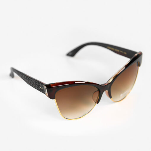 Dark Brown Retro Style Sunglasses