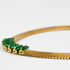 Green Zircon Bracelet (18K Gold Plated, Tarnish-Free)