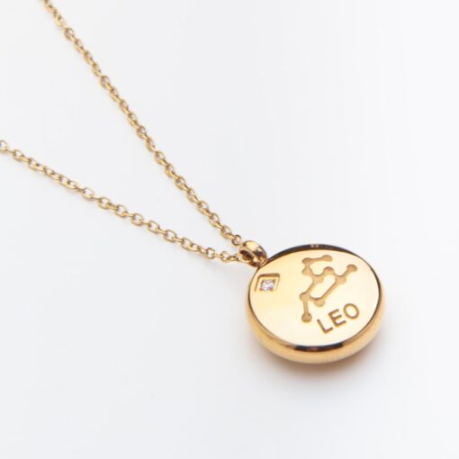 Leo Constellation PENDANT Only (18K Gold Plated, Tarnish-Free)