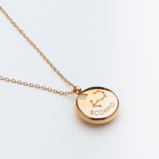 Scorpio Constellation Necklace (18K Gold Plated, Tarnish-Free)