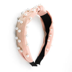 Pink Pearl Bowknot Headband