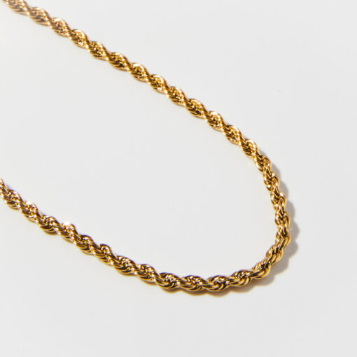 Rope Chain Bracelet (18K Gold Plated, Tarnish-Free)