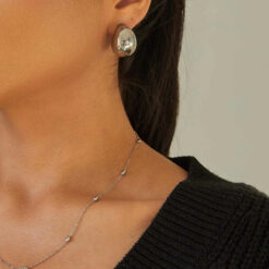 Chunky Silver Hoops (18K Gold Plated, Tarnish-Free)