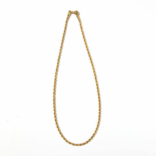 The Rope Chain - 3mm Classic Gold