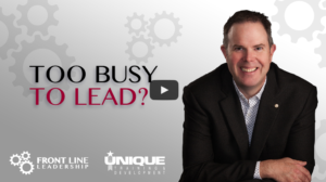 Too busy to lead?