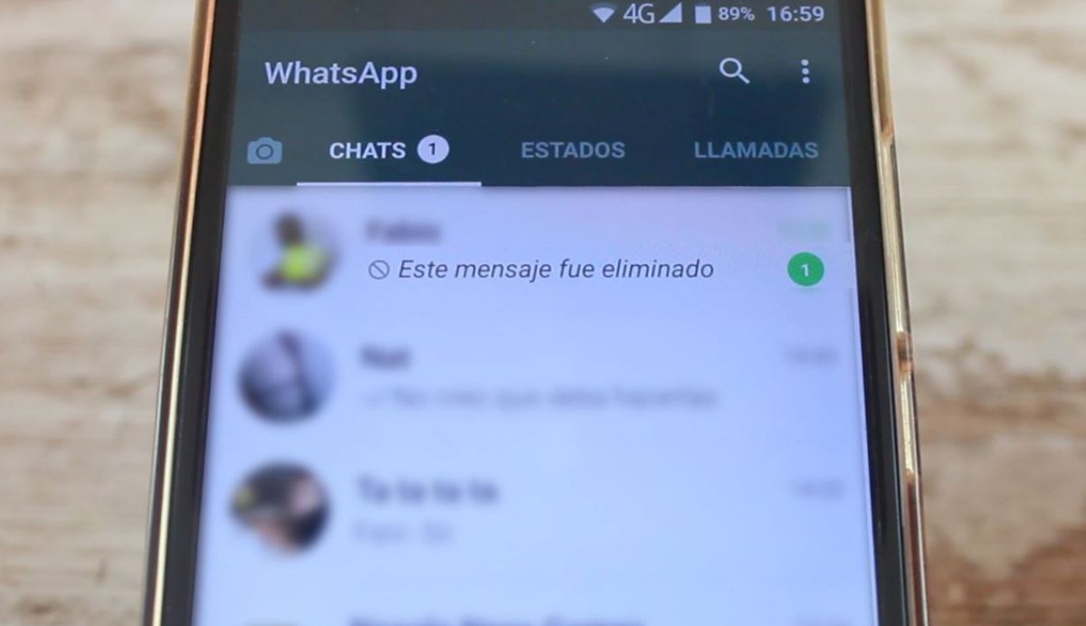 whatsapp mensaje eliminado peritos informaticos
