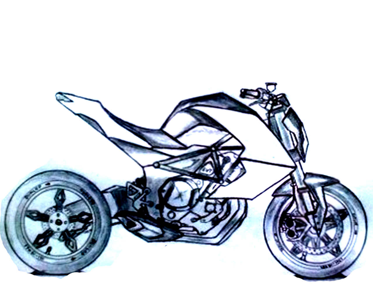 Gambar Lukisan Motor Kawasaki Ninja rosaemente com