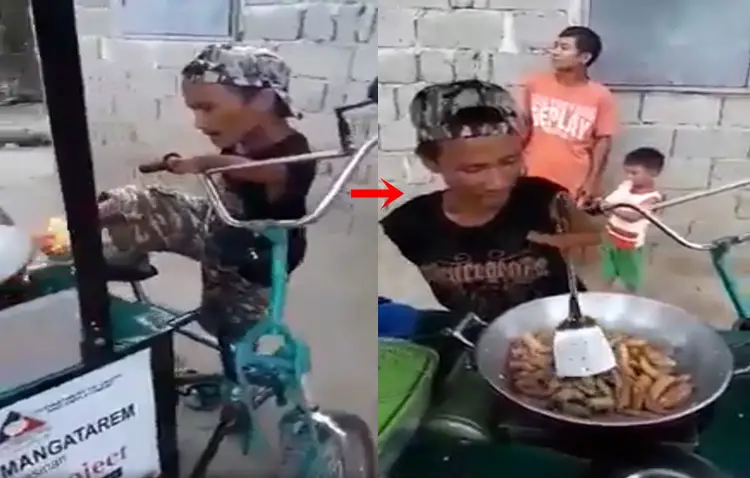 Hardworking Disabled Fishball Vendor Earns Praises From Netizens
