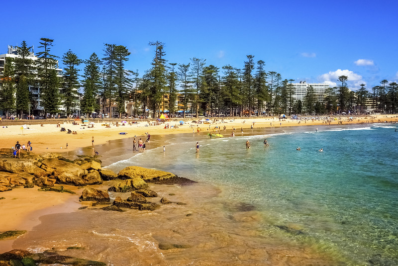 Beautiful Nature of Manly Beach in Australia.