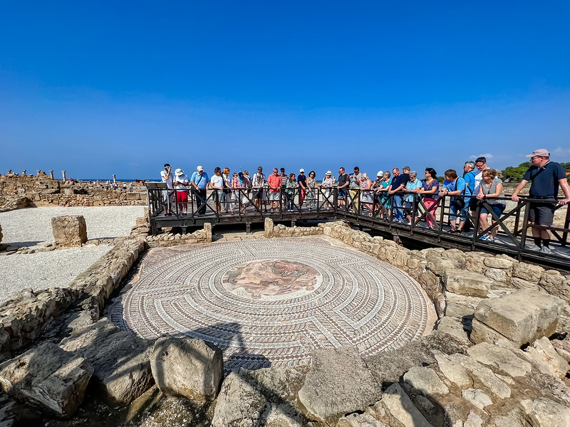 Intact Roman mosaics in Paphos, Cyprus