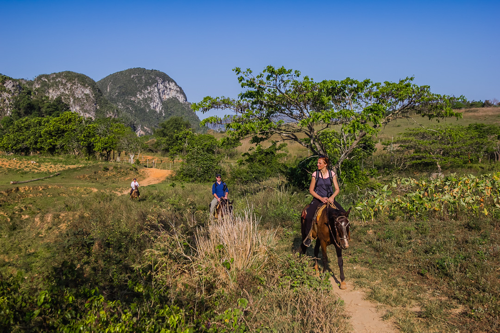 Horseback riding in Vinales, Cuba