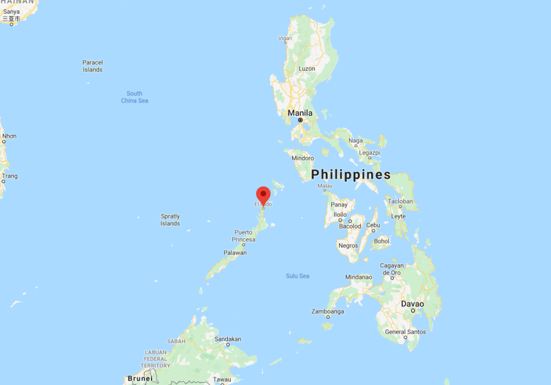 El Nido Philippines Location Map