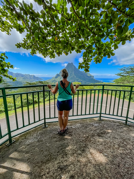 Lina Stock at Belvedere Lookout in Moorea