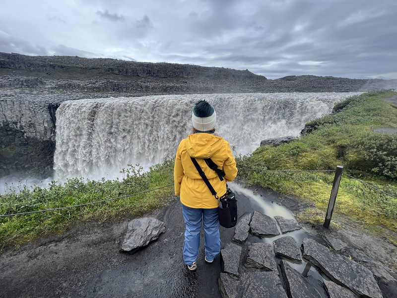 Lina Stock at Dettifoss in Iceland