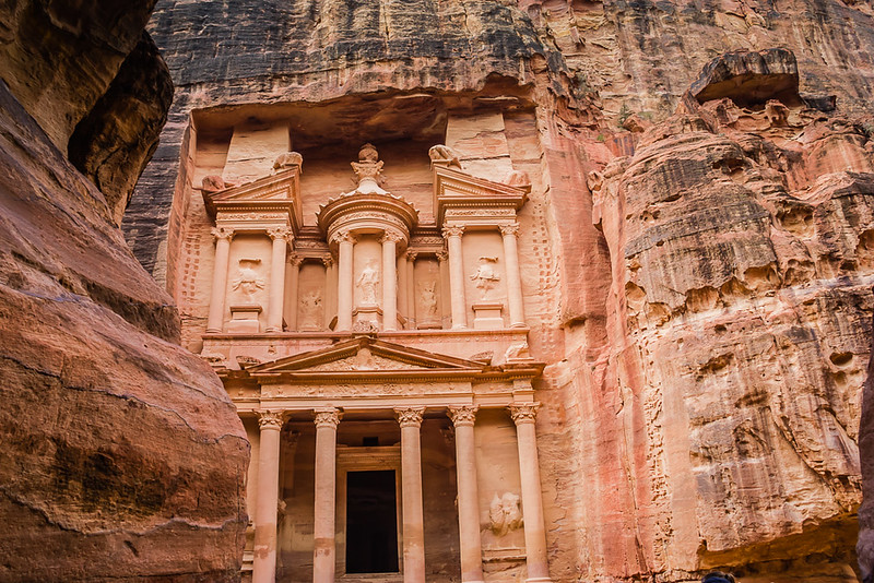 The Treasury in Petra, Jordan 