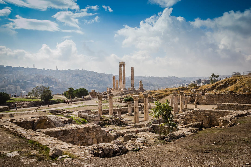 Roman ruins in Amman, Jordan 