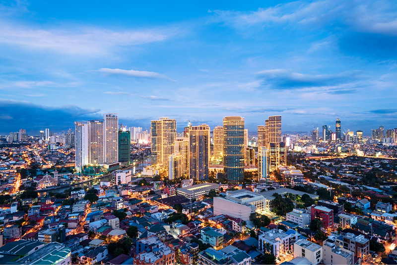Makati district in Manila