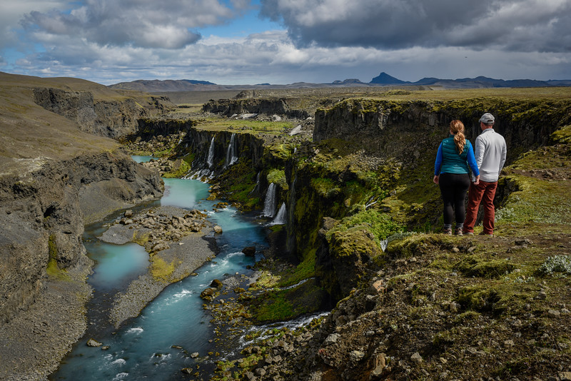 David and Lina Stock in the Icelandic Highlands during summer