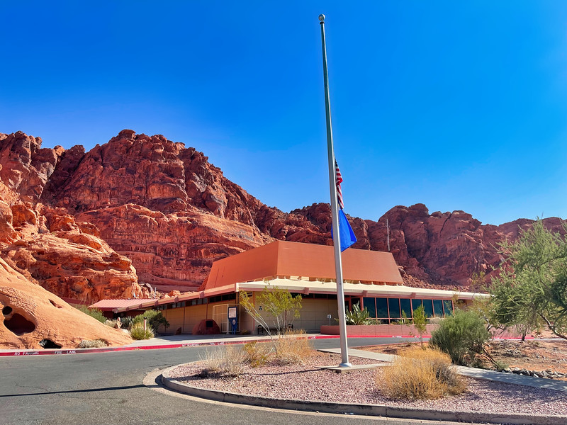 Valley of Fire State Park Visitor Center Photographed by David Stock of Divergent Travelers Adventure Travel Blog.