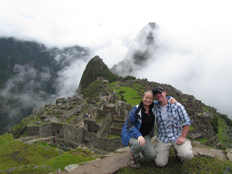Divergent Travelers, Lina & David Stock at Machu Picchu in Peru