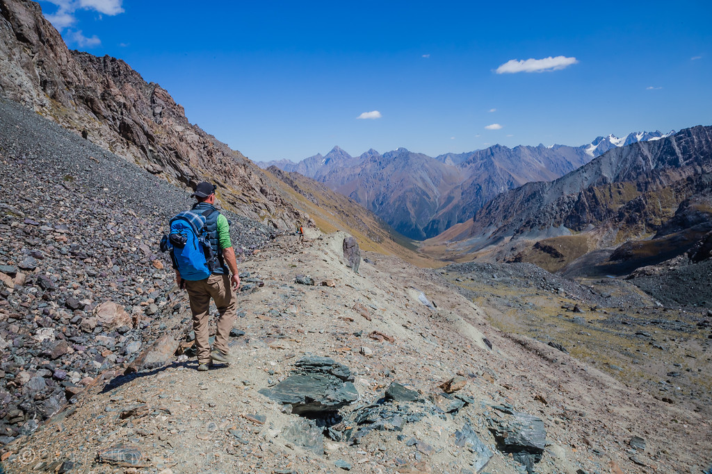 Hiker in Kyrgyzstan