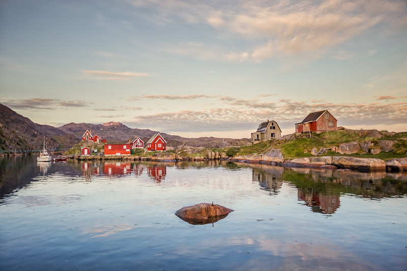 The abandoned settlement of Assaqutaq from Sisimiut Greenland