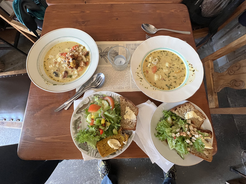 Dish soup in Dalvik, Iceland