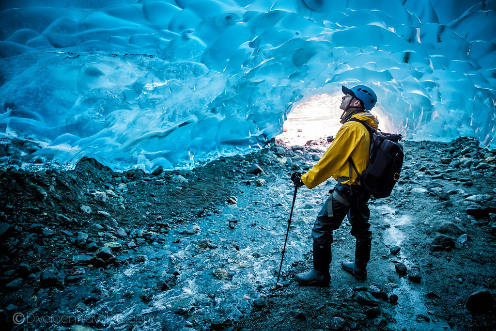 Ice caves in Juneau, Alaska