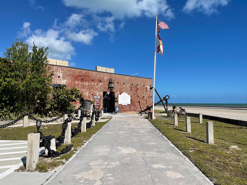 Entrance to the Fort East Martello Tower Museum in Key West