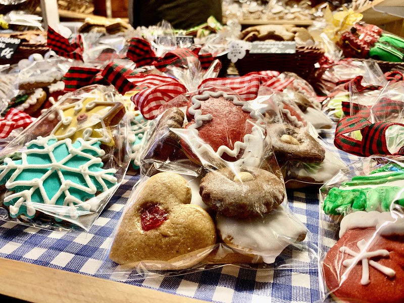 Cookies at the Old Town Square Christmas Market in Prague. 