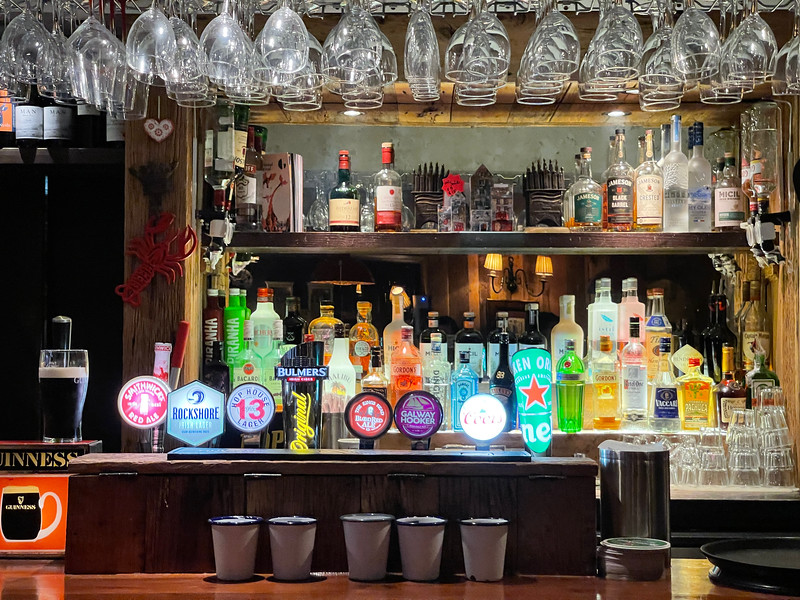 Pub bar in Galway, Ireland