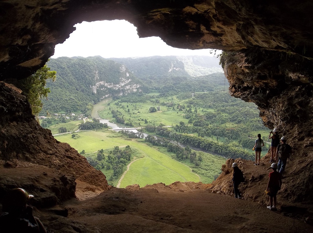 The Views From La Cueva Ventana window in Puerto Rico.