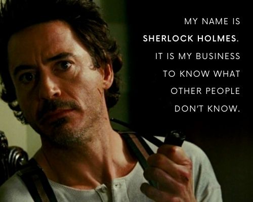 sherlock holmes quotes about himself