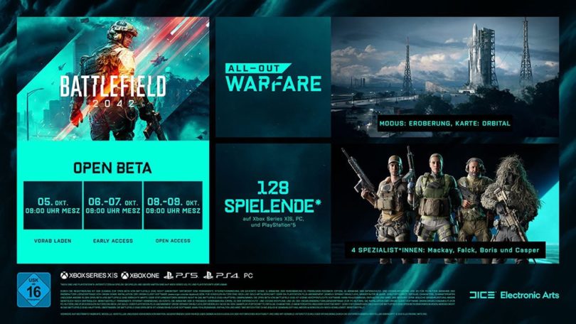 Battlefield 2042 Benotigter Ps5 Beta Speicherplatz Playstation Pre Load Und Mehr Pixelcritics