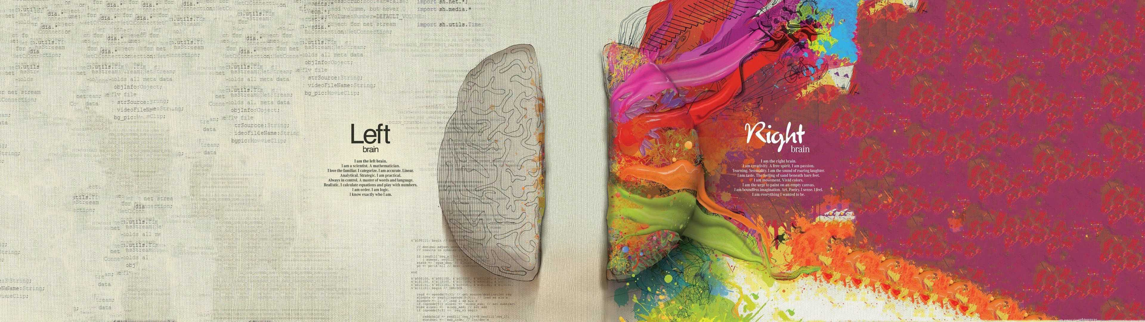 Featured image of post Left Brain Right Brain Dual Monitor Wallpaper I m only familiar with system 1 and system 2 thinking
