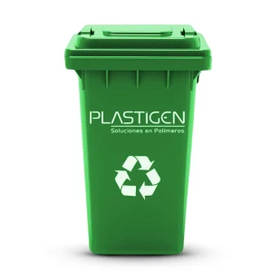 basurero verde reciclaje